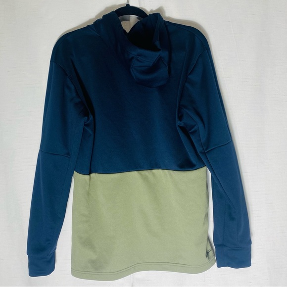 Adidas  Men's Aeroready Full Zip Hooded Track Jacket Olive Green Size Medium - Picture 3 of 7